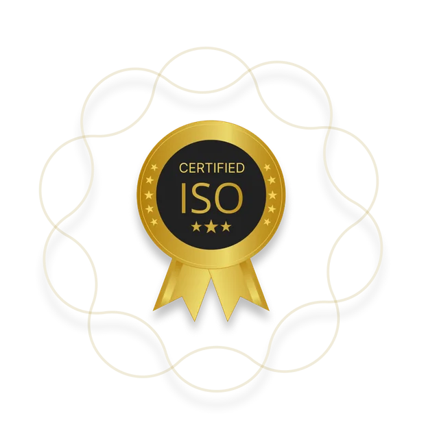 ISO certified badge